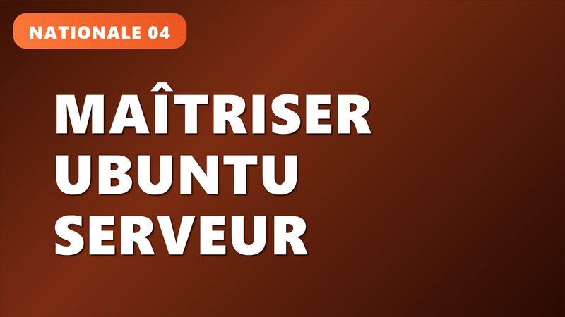 Maîtriser Ubuntu Serveur